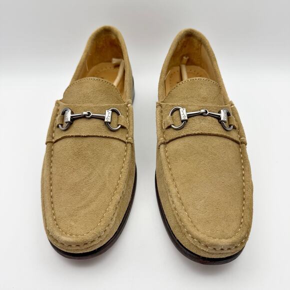 Martin Dingman Mens Addison Loafers US 8 EU 41 Tan Suede Water Repellent NIB - Picture 7 of 13